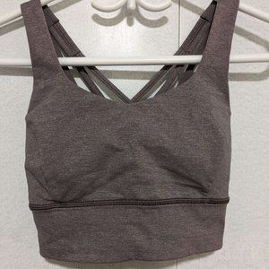 Lululemon Free to be Serene Bra *Longline (Heathered Lunar Rock)